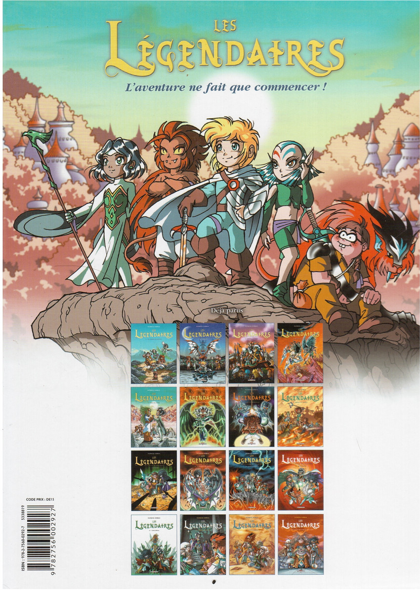 Verso de l'album Les Légendaires Tome 6 Main du futur