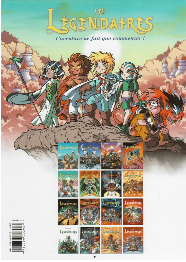 Verso de l'album Les Légendaires Tome 6 Main du futur