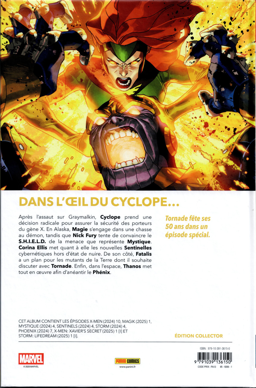 Verso de l'album X-Men 13
