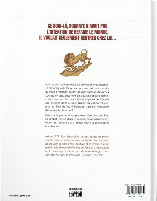 Verso de l'album La République d'après l'œuvre de Platon