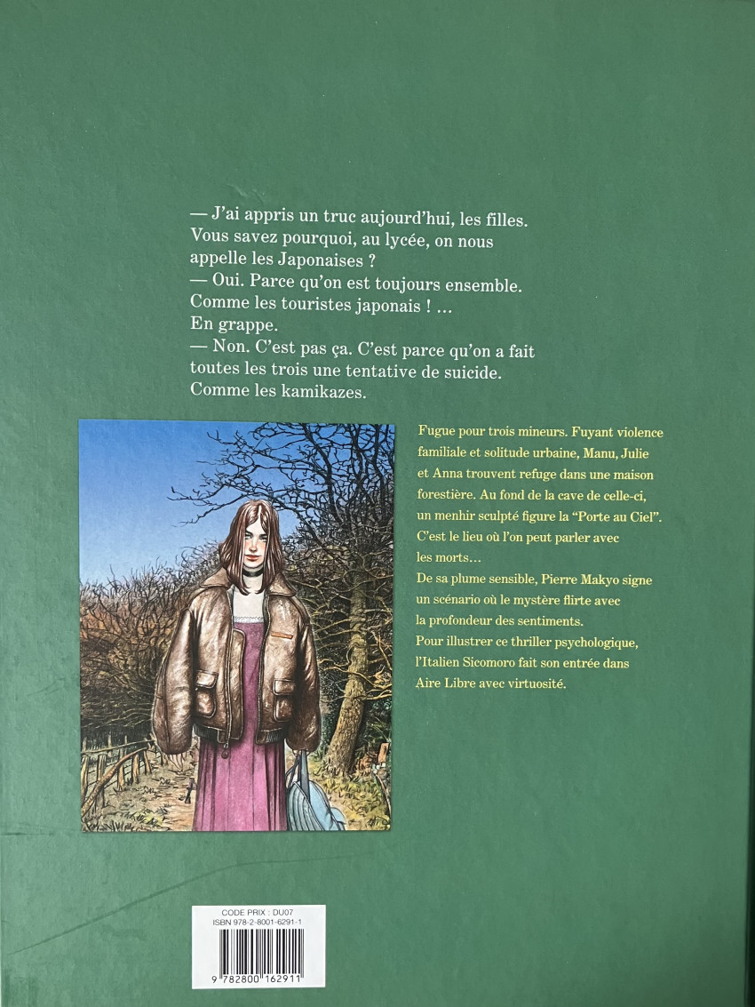 Verso de l'album La Porte au Ciel première partie