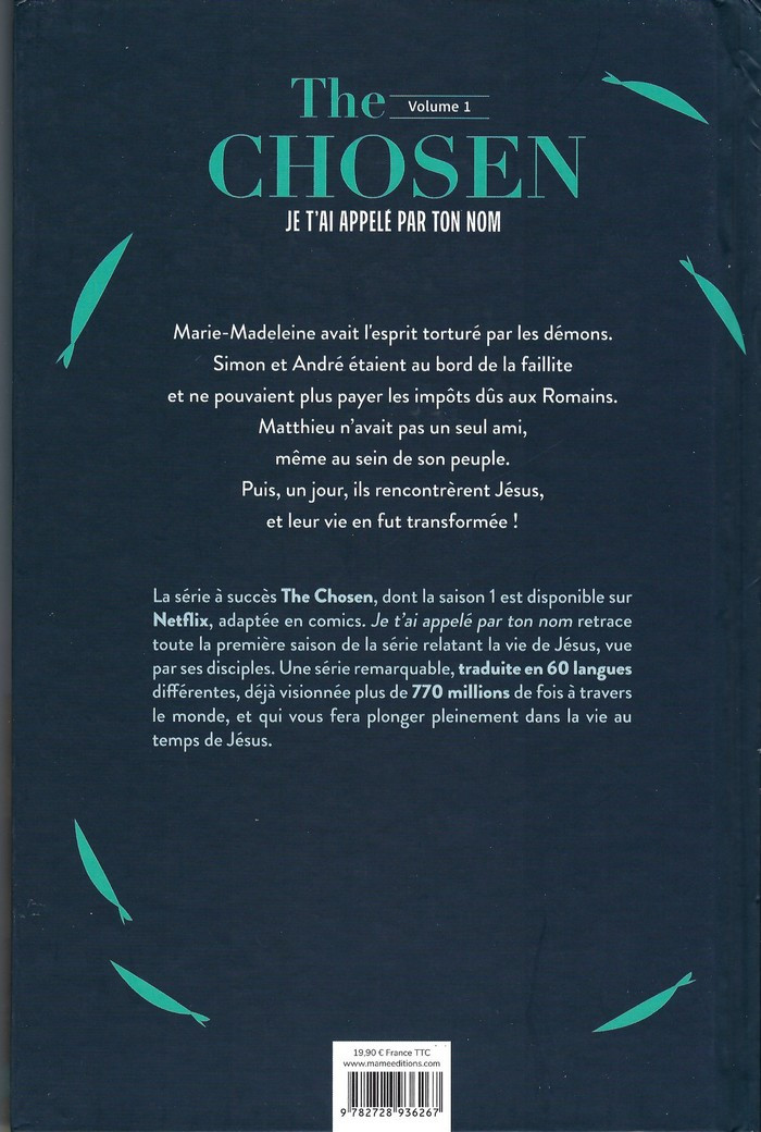 Verso de l'album The Chosen Volume 1 Je t'ai appelé par ton nom
