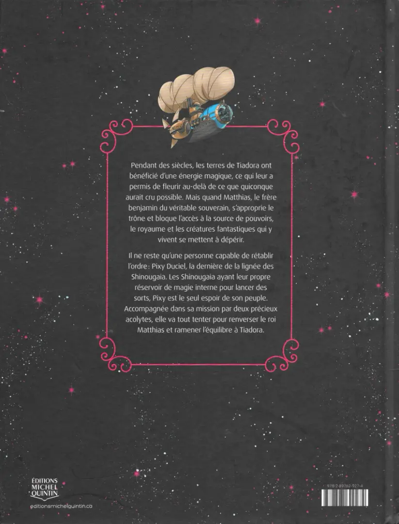 Verso de l'album Shinougaia 1 Les porteurs de magie