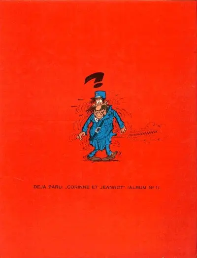 Verso de l'album Corinne et Jeannot Tome 2 et l'agent Bodart