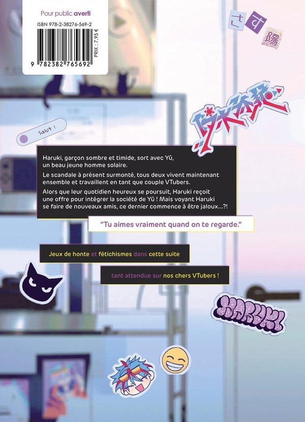 Verso de l'album Mets-toi à nu, Senpai ! 2