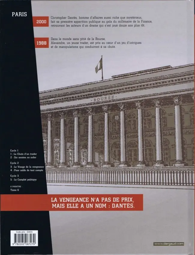 Verso de l'album Dantès Tome 5 Le Complot politique