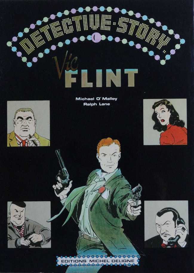 Verso de l'album Detective story Vic Flint