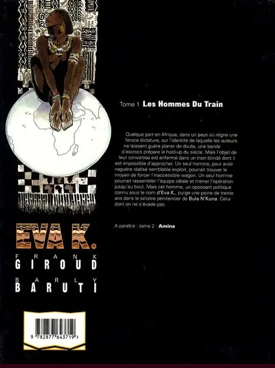 Verso de l'album Eva K. Tome 1 Les hommes du train