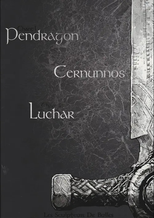 Verso de l'album Excalibur - Chroniques