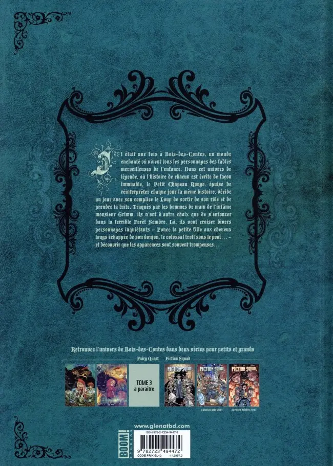 Verso de l'album Fairy Quest Tome 2 Les parias