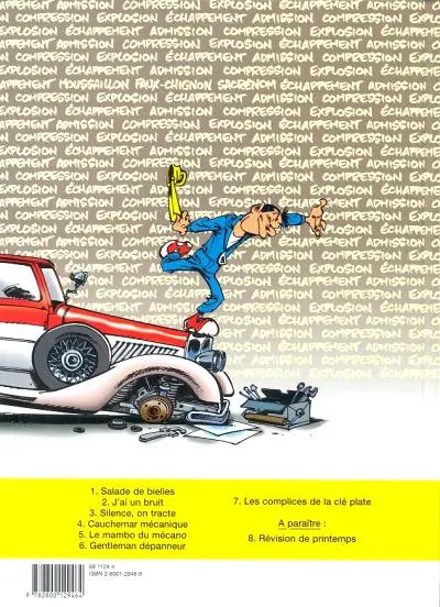 Verso de l'album Garage Isidore Tome 7 Les complices de la clé plate