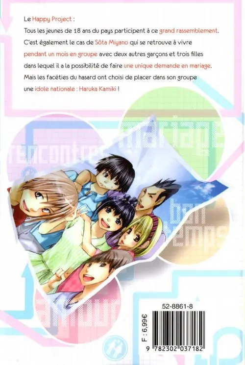 Verso de l'album Happy project 1