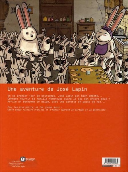 Verso de l'album Une aventure de José Lapin Tome 1 Une carotte pour deux