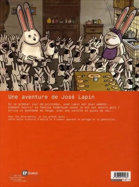 Verso de l'album Une aventure de José Lapin Tome 1 Une carotte pour deux