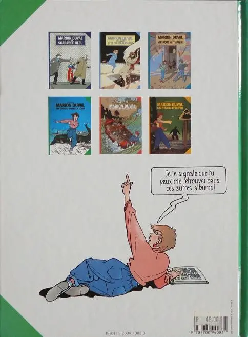 Verso de l'album Marion Duval Tome 7 L'homme aux mouettes