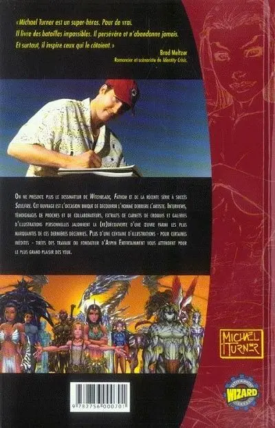 Verso de l'album Michael Turner Millenium Edition