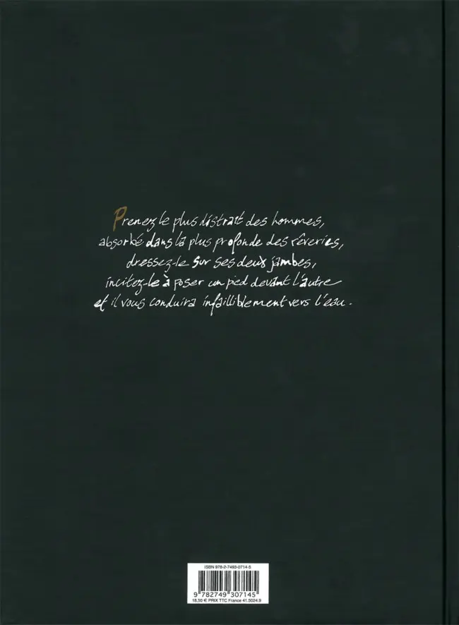 Verso de l'album Moby Dick Livre Premier