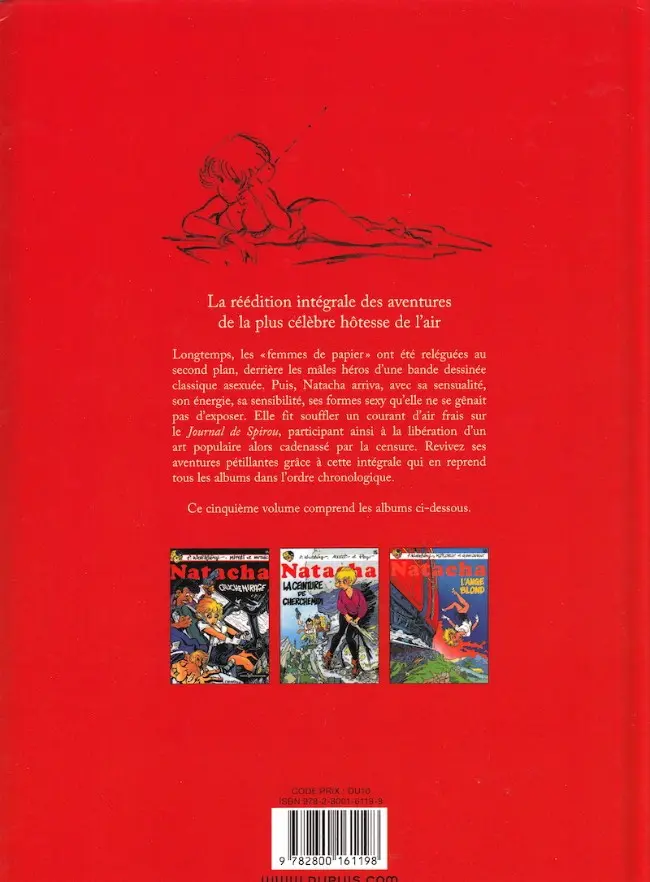 Verso de l'album Natacha Intégrale 5