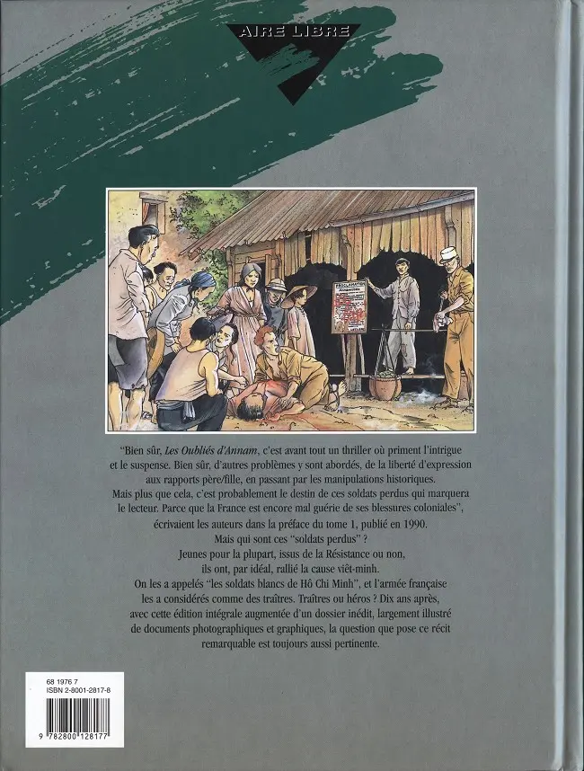 Verso de l'album Les Oubliés d'Annam Edition intégrale