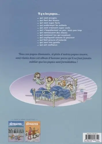 Verso de l'album Les papas en BD 1 Papa un jour, papa toujours !