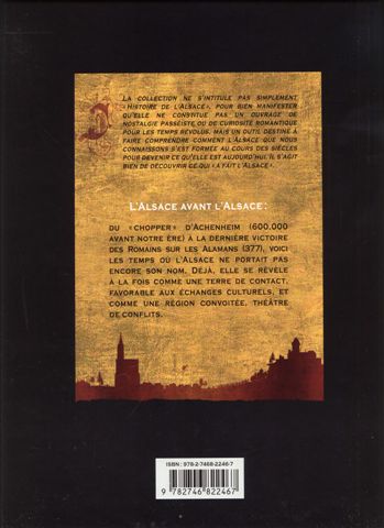 Verso de l'album L'Alsace Tome 1 L'Alsace avant l'Alsace