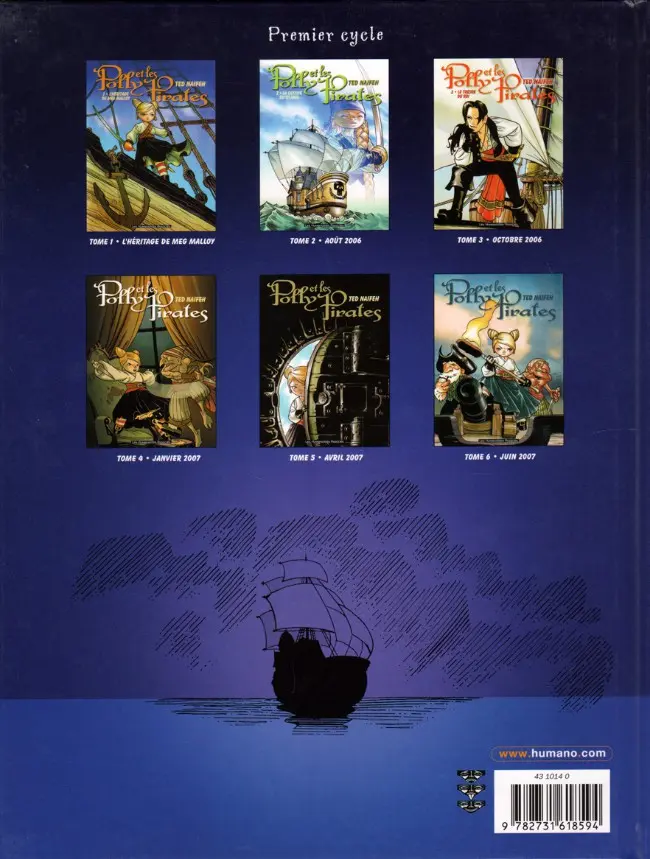 Verso de l'album Polly et les Pirates Tome 1 L'héritage de Meg Malloy
