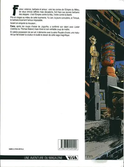 Verso de l'album Poupée d'ivoire Tome 1 Nuits sauvages