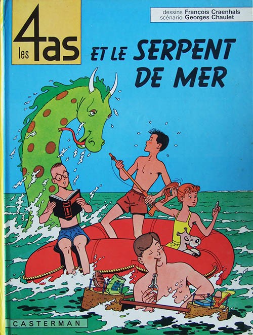 Couverture de l'album Les 4 as Tome 1 Les 4 as et le serpent de mer