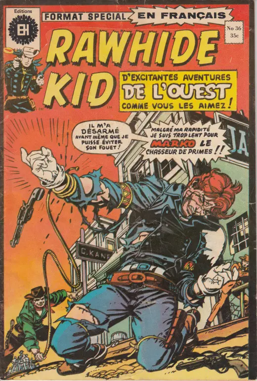 Couverture de l'album Rawhide Kid N° 36 Rencontre avec le chasseur de primes