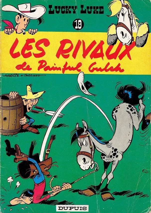 Couverture de l'album Lucky Luke Tome 19 Les rivaux de Painful Gulch