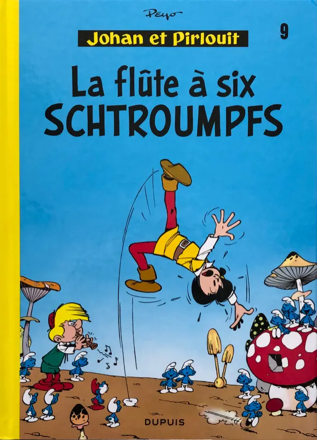 Couverture de l'album Johan et Pirlouit Tome 9 La flûte à six schtroumpfs