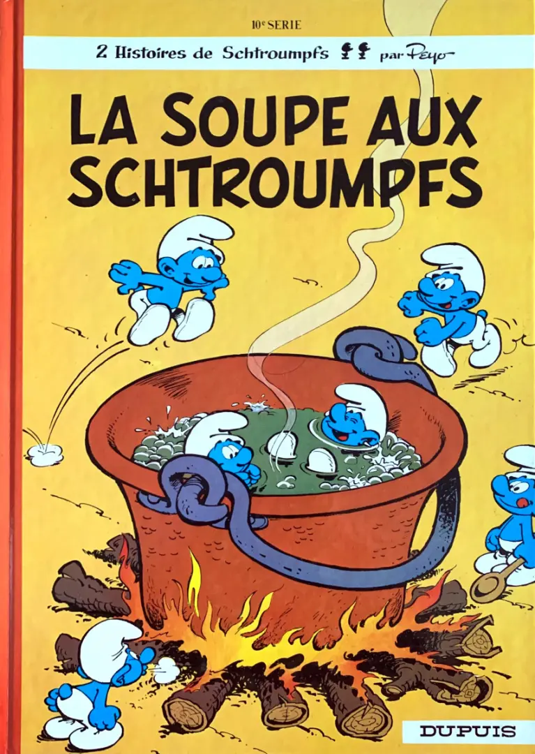 Couverture de l'album Les Schtroumpfs Tome 10 La soupe aux Schtroumpfs