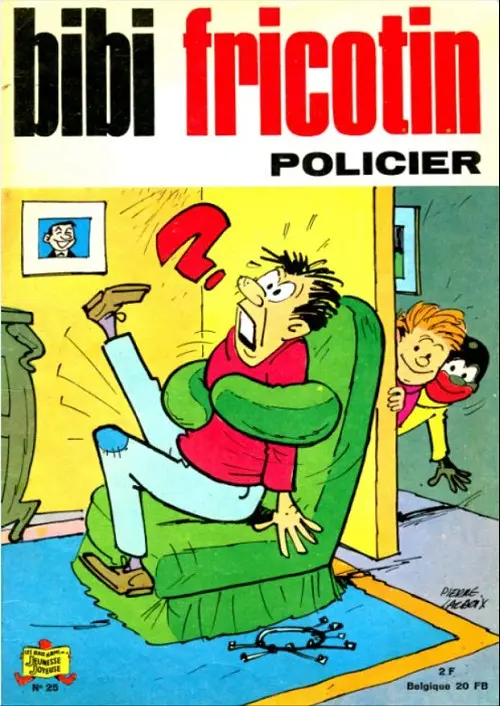 Couverture de l'album Bibi Fricotin 2e Série - Societé Parisienne d'Edition Tome 25 Bibi fricotin policier