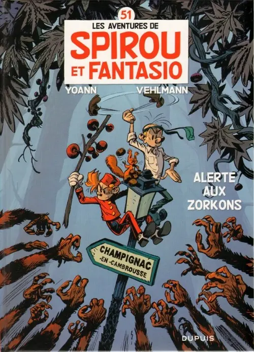 Couverture de l'album Spirou et Fantasio Tome 51 Alerte aux Zorkons
