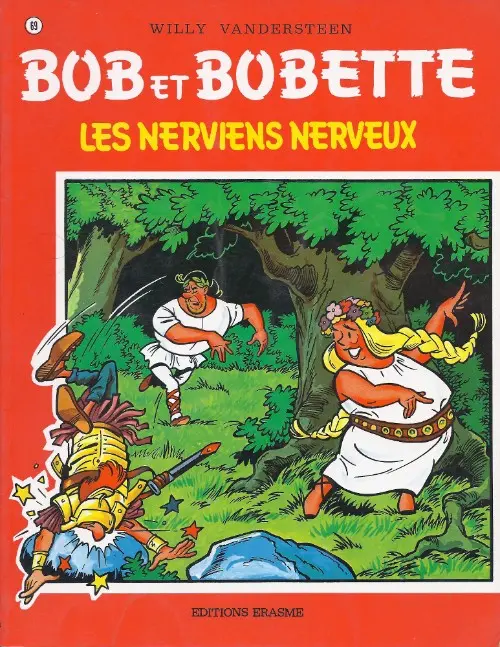 Couverture de l'album Bob et Bobette Tome 69 Les Nerviens nerveux