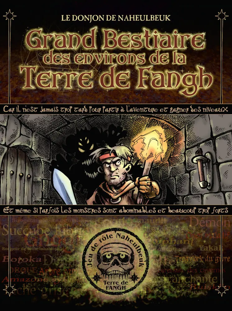Couverture de l'album Le Donjon de Naheulbeuk Grand bestiaire des environs de la terre de Fangh