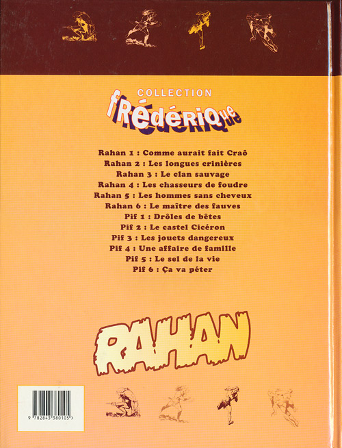 Verso de l'album Rahan Tome 5 Les hommes sans cheveux