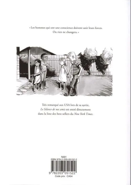 Verso de l'album Le Silence de nos amis