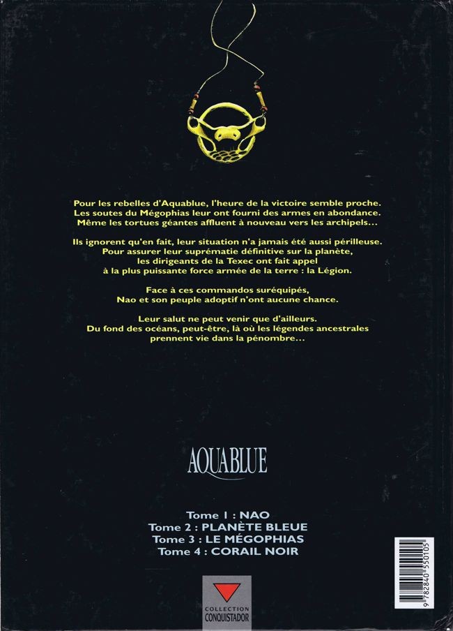 Verso de l'album Aquablue Tome 4 Corail noir