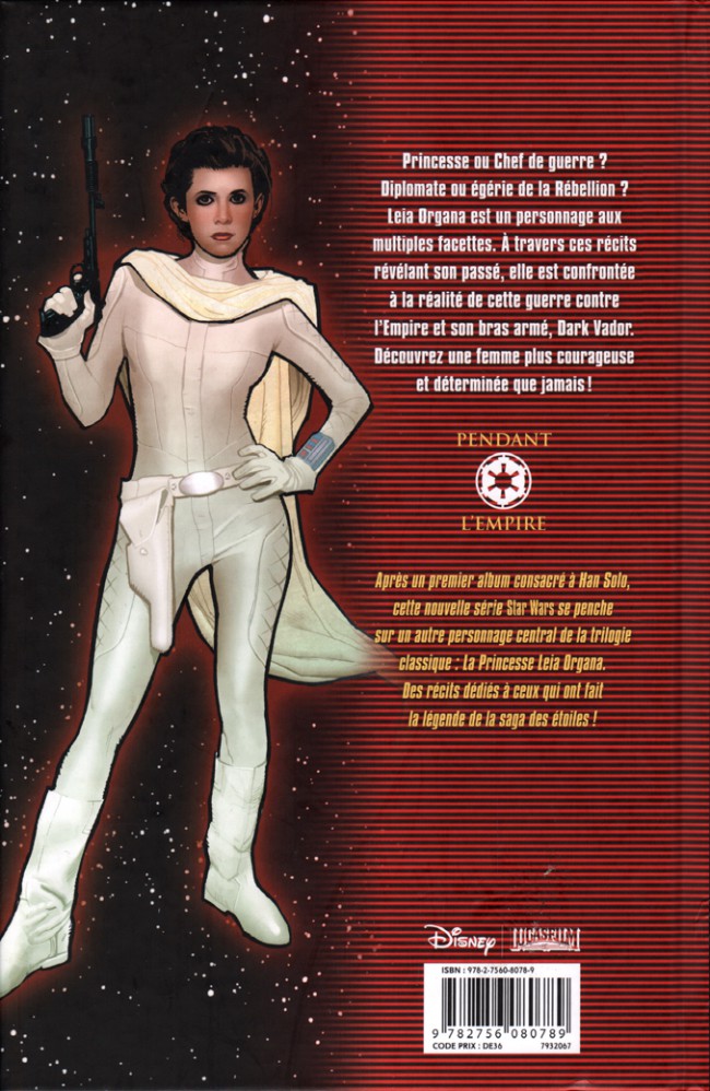 Verso de l'album Star Wars - Icones Tome 2 Leia Organa