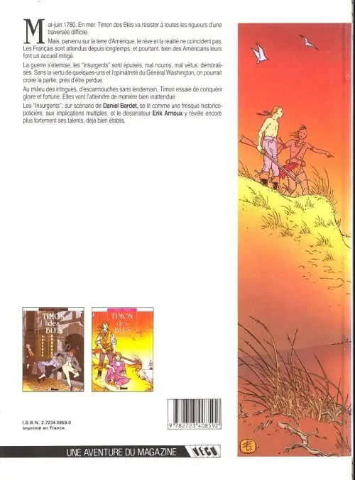 Verso de l'album Timon des blés Tome 2 Les insurgents