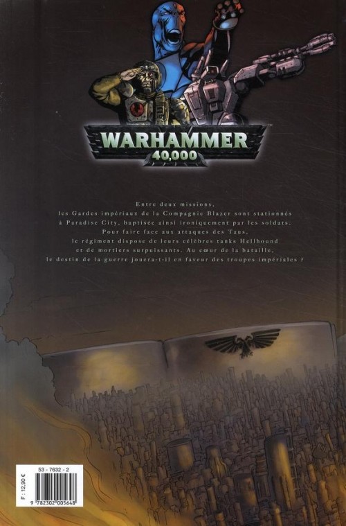 Verso de l'album Warhammer 40,000 6 Les Terres brûlées