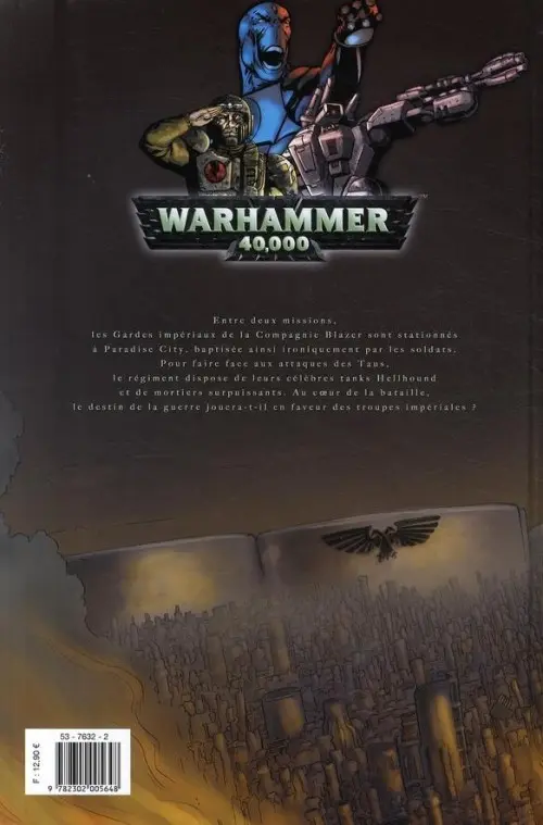 Verso de l'album Warhammer 40,000 6 Les Terres brûlées