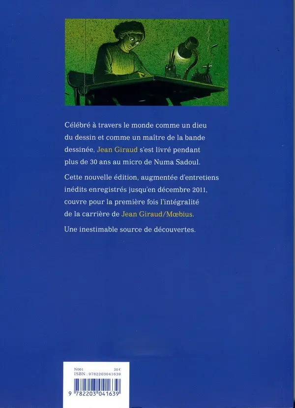 Verso de l'album Mister Mœbius et docteur Gir Docteur Mœbius et Mister Gir