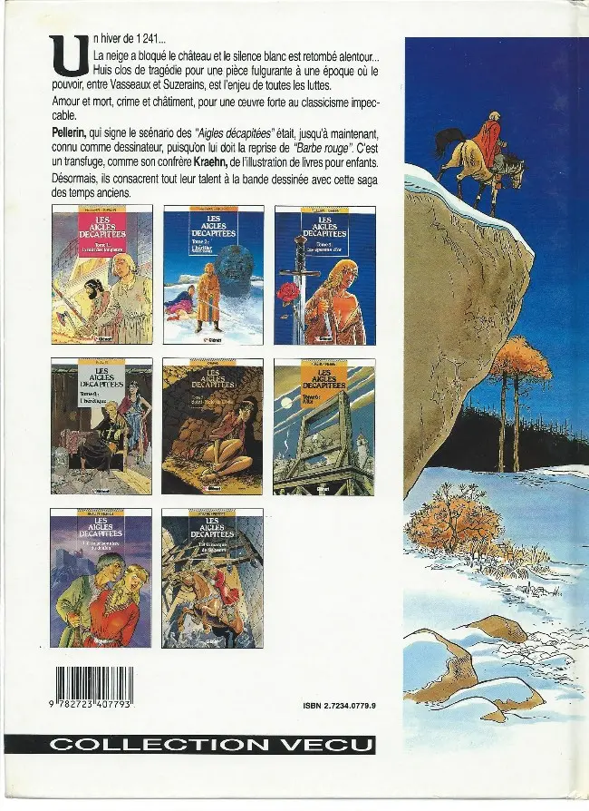 Verso de l'album Les Aigles décapitées Tome 2 l'héritier sans nom