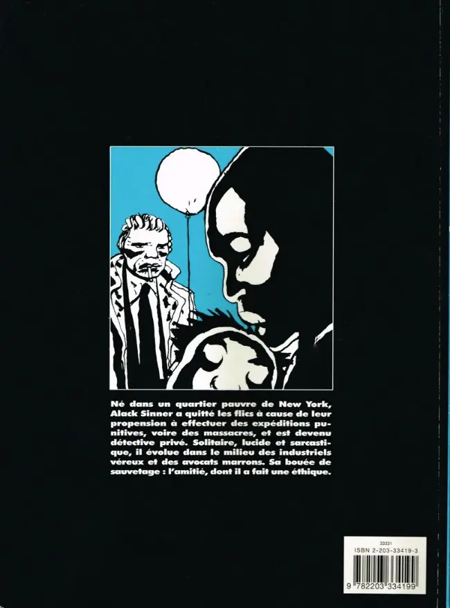 Verso de l'album Alack Sinner Tome 3 Rencontres