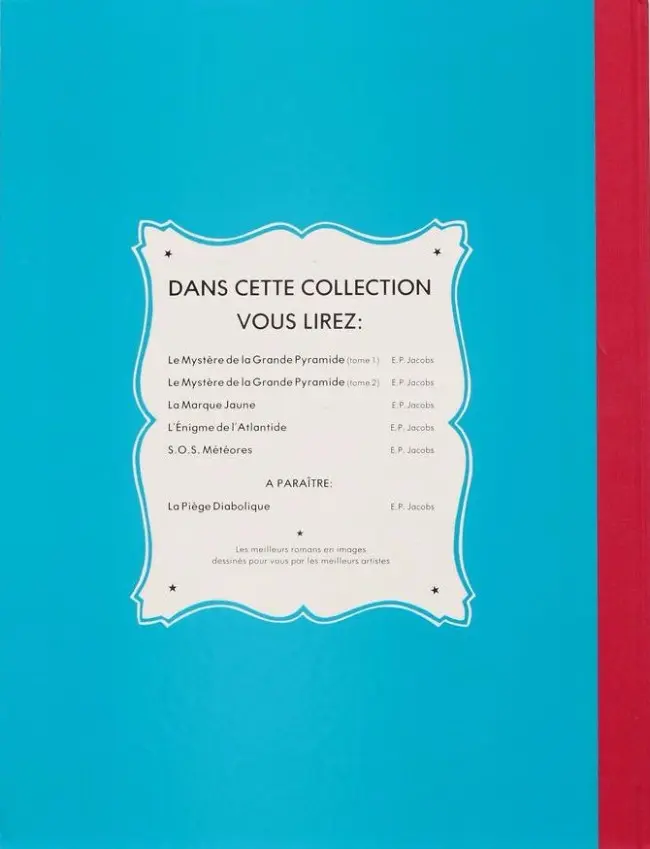 Verso de l'album Blake et Mortimer Tome 7 S.O.S. Météores - Mortimer à Paris