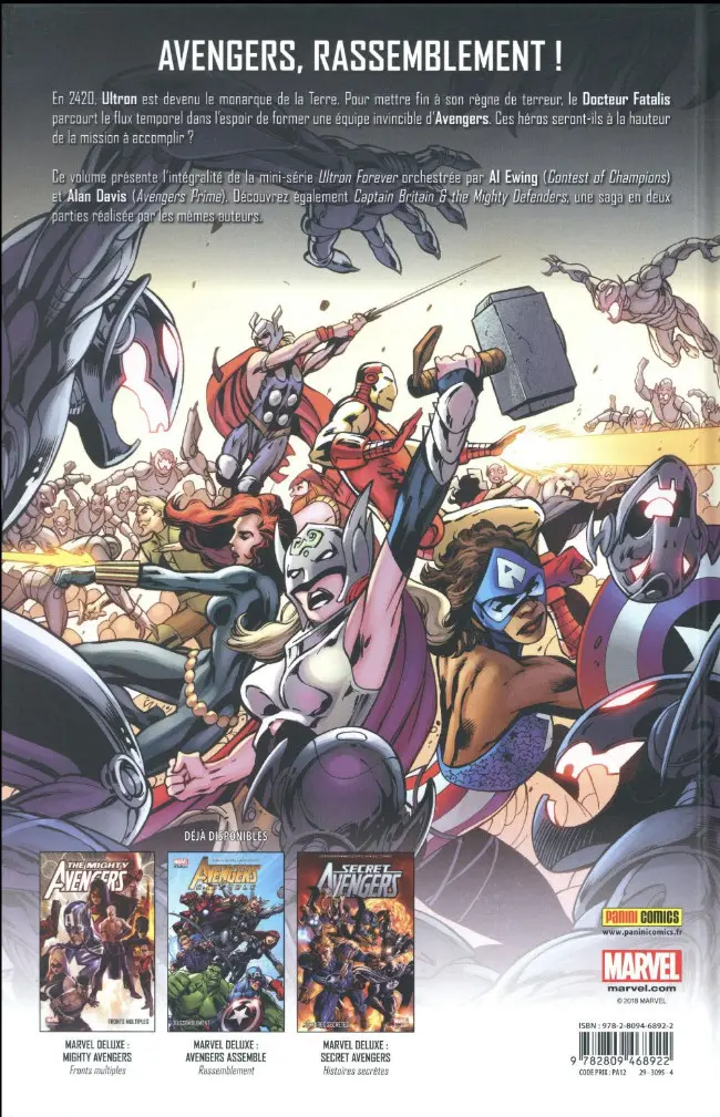 Verso de l'album Avengers Ultron Forever
