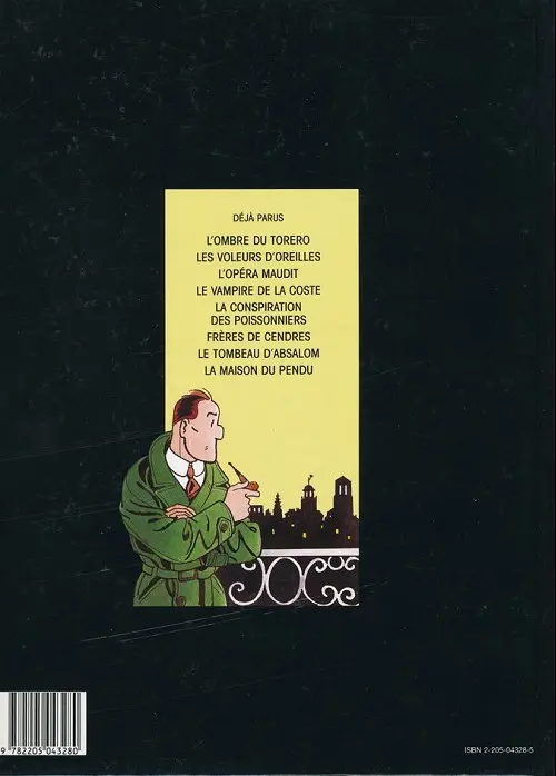 Verso de l'album Dick Hérisson Tome 7 Le tombeau d'Absalom