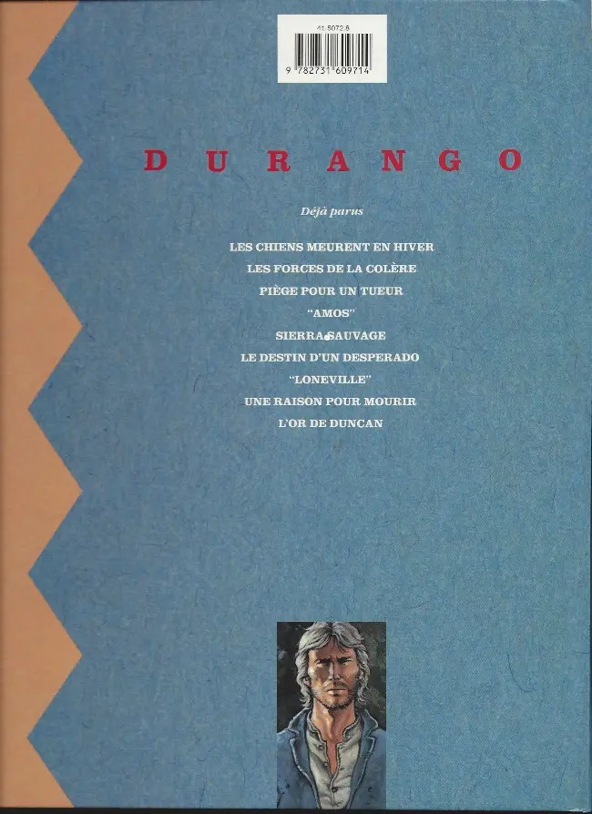 Verso de l'album Durango Tome 1 Les chiens meurent en hiver